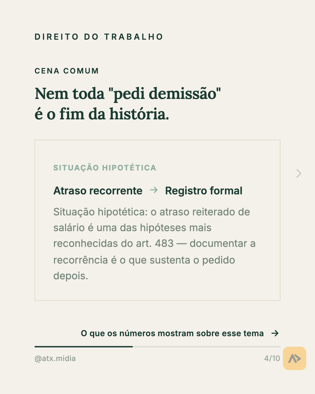 Rescisão indireta: quando pedir demissão pode significar direito a indenização. — slide 4