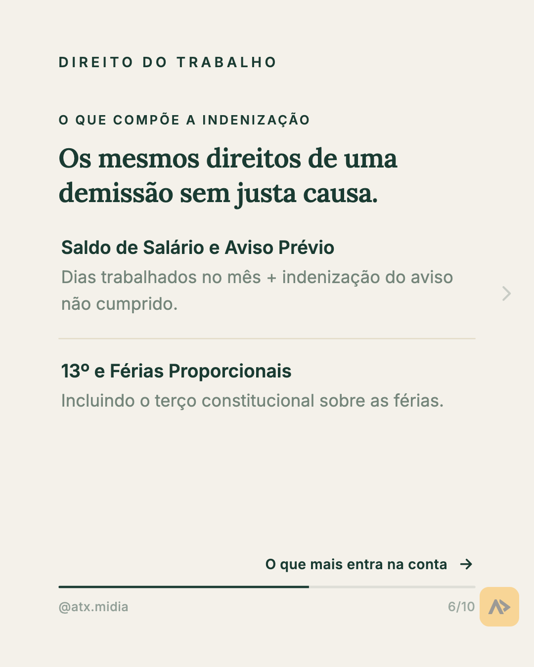Rescisão indireta: quando pedir demissão pode significar direito a indenização. — slide 6