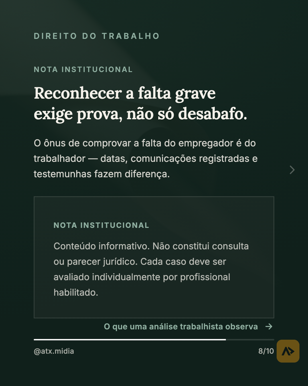 Rescisão indireta: quando pedir demissão pode significar direito a indenização. — slide 8