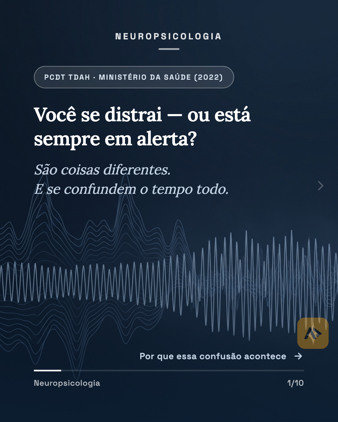 TDAH: o que passa despercebido no dia a dia. — slide 1