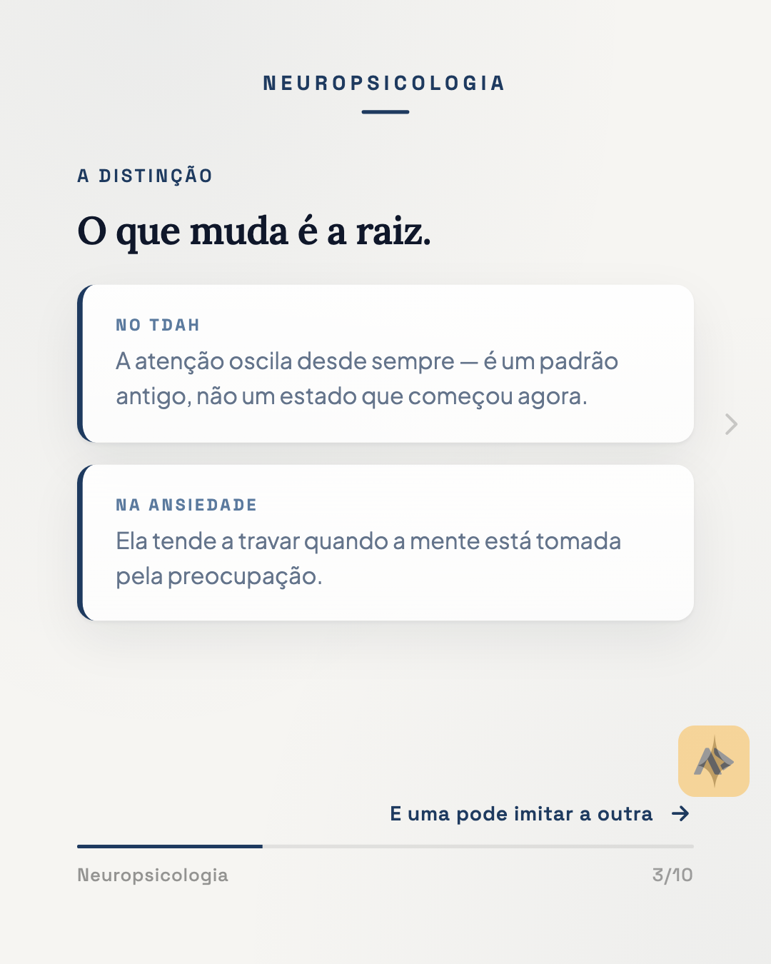 TDAH: o que passa despercebido no dia a dia. — slide 3