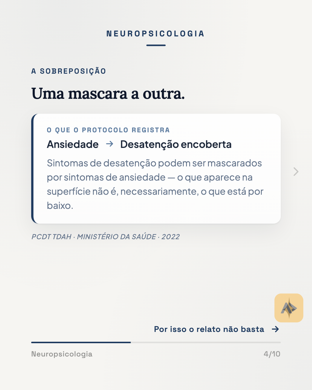 TDAH: o que passa despercebido no dia a dia. — slide 4
