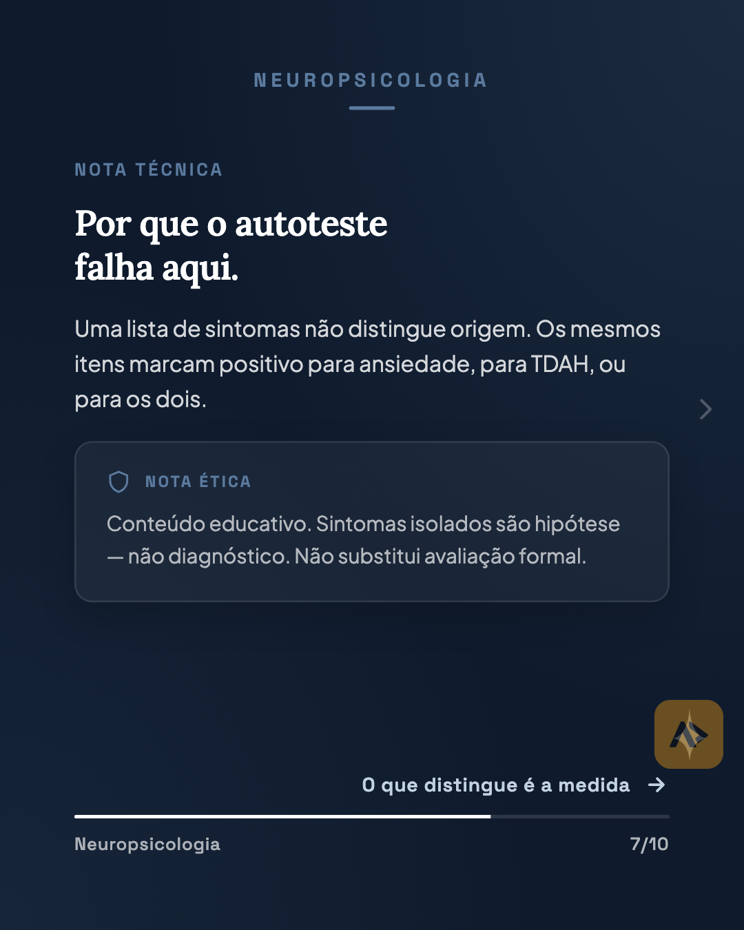 TDAH: o que passa despercebido no dia a dia. — slide 7